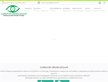 Tablet Screenshot of clinicadecirugiaocular.com